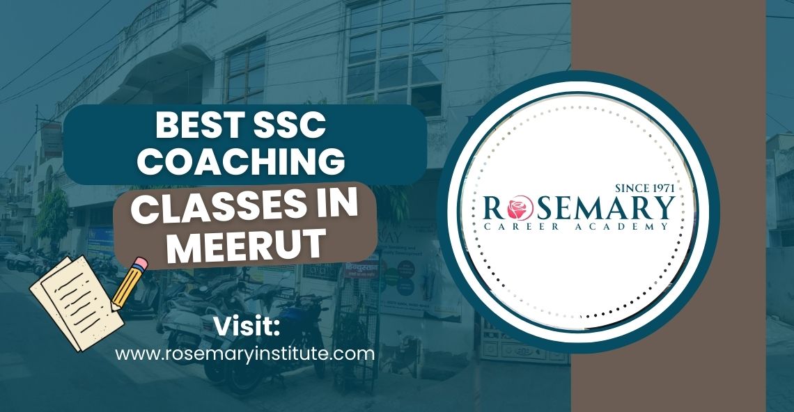 Students preparing for SSC exams at Rosemary Institute Meerut